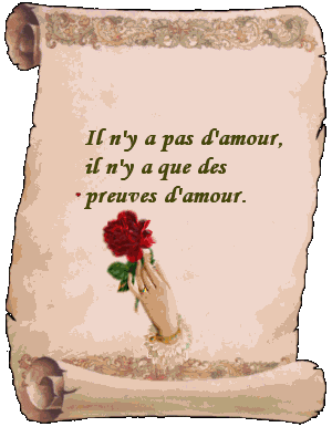 il yaa pas d'amour il ya que des preuves d'amours
